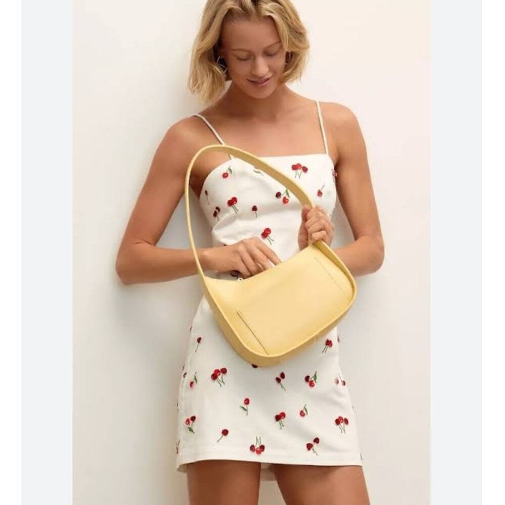 ANTHROPOLOGIE The Brynne‎ 3D Cherry Spaghetti-Strap Dress by Maeve Size 12 NWT